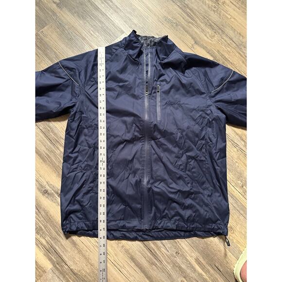 Robert Graham Jacket Mens XL Blue Derek Classic Fit Full Zip Windbreaker Golf - Picture 2 of 6